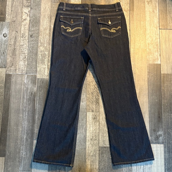 Relativity Dark Indigo Flare Jeans - Picture 3 of 10